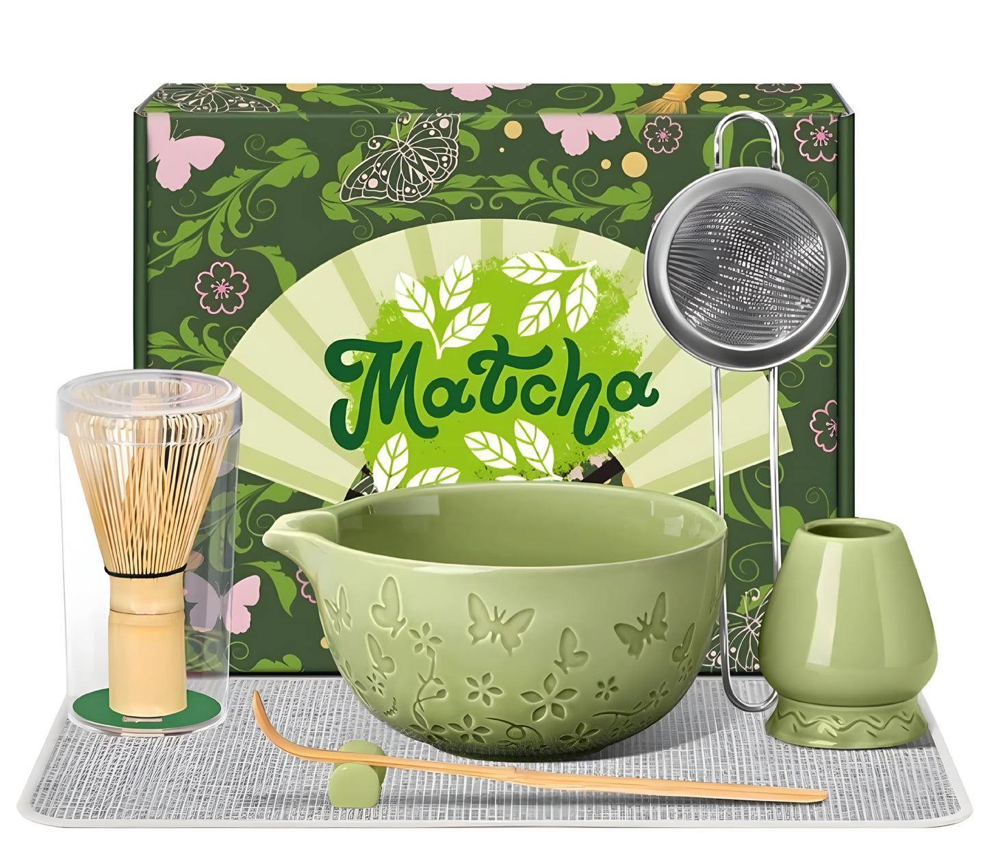 7 Piece Matcha Set Green